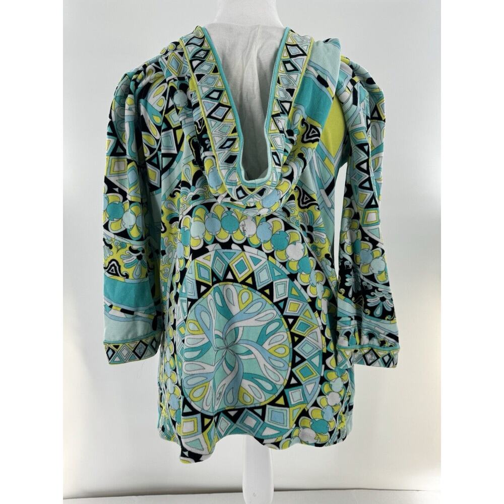 Emilio Pucci Dress Size 8 42 Terrycloth Beach Resort Hooded Swim Cover Up - Picture 8 of 16